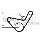 CT714 Ozubený řemen CONTINENTAL CTAM BR