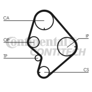 CT723 Ozubený řemen CONTINENTAL CTAM BR