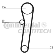 CT739 Ozubený řemen CONTINENTAL CTAM BR