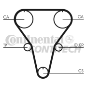 CT769 Ozubený řemen CONTINENTAL CTAM BR