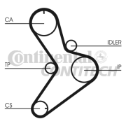 CT1038 Ozubený řemen CONTINENTAL CTAM BR