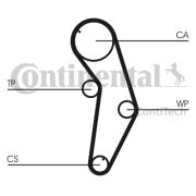 CT841 ozubený řemen CONTINENTAL CTAM BR