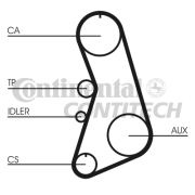 CT919K2 ozubení,sada rozvodového řemene CONTINENTAL CTAM BR