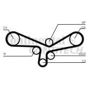 CT920K2 ozubení,sada rozvodového řemene CONTINENTAL CTAM BR