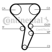 CT941 Ozubený řemen CONTINENTAL CTAM BR