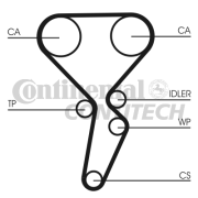 CT1126 Ozubený řemen CONTINENTAL CTAM BR