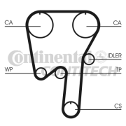 CT979K2 ozubení,sada rozvodového řemene CONTINENTAL CTAM BR