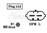 BBA2556 Alternátor BORG & BECK