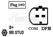 BBA3002 BORG & BECK alternátor BBA3002 BORG & BECK