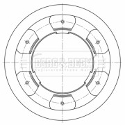 BBD32594 Brzdový kotouč BORG & BECK