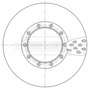 BBD32596 Brzdový kotouč BORG & BECK