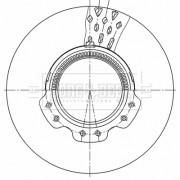 BBD32601 BORG & BECK brzdový kotúč BBD32601 BORG & BECK