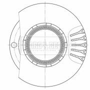 BBD32602 Brzdový kotouč BORG & BECK