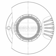 BBD32602 Brzdový kotouč BORG & BECK