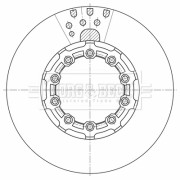 BBD32610 Brzdový kotouč BORG & BECK