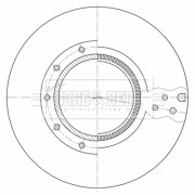 BBD32619 Brzdový kotouč BORG & BECK