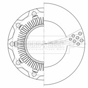 BBD32620 Brzdový kotouč BORG & BECK