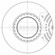 BBD32622 Brzdový kotouč BORG & BECK