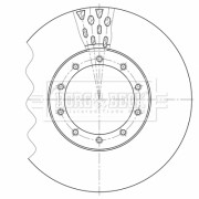 BBD32627 Brzdový kotouč BORG & BECK