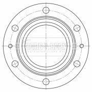 BBD32630 Brzdový kotouč BORG & BECK