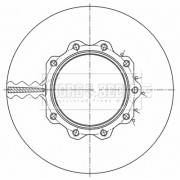 BBD32637 Brzdový kotouč BORG & BECK
