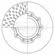 BBD32654 Brzdový kotouč BORG & BECK