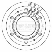 BBD32659 Brzdový kotouč BORG & BECK