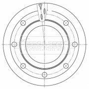 BBD32662 Brzdový kotouč BORG & BECK