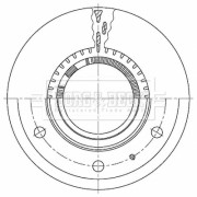 BBD32669 Brzdový kotouč BORG & BECK