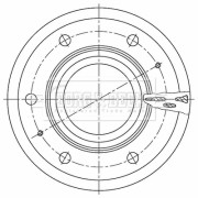 BBD32672 Brzdový kotouč BORG & BECK