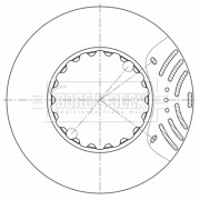 BBD32674 Brzdový kotouč BORG & BECK
