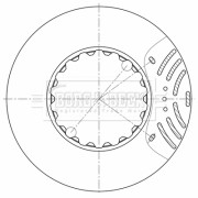 BBD32674 Brzdový kotouč BORG & BECK