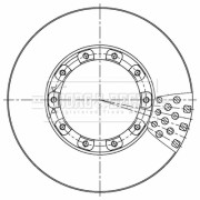BBD32677 Brzdový kotouč BORG & BECK