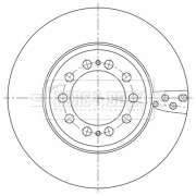 BBD32786 Brzdový kotouč BORG & BECK