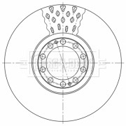 BBD32793 Brzdový kotouč BORG & BECK