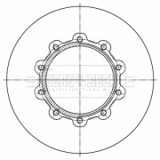 BBD32839 Brzdový kotouč BORG & BECK