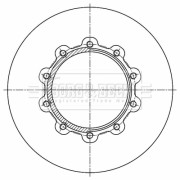 BBD32839 Brzdový kotouč BORG & BECK