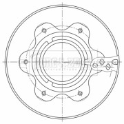 BBD32859 Brzdový kotouč BORG & BECK