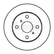 BBD4009 Brzdový kotouč BORG & BECK