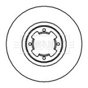 BBD4014 BORG & BECK brzdový kotúč BBD4014 BORG & BECK