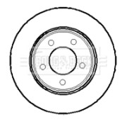 BBD4017 BORG & BECK brzdový kotúč BBD4017 BORG & BECK