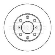 BBD4033 Brzdový kotouč BORG & BECK