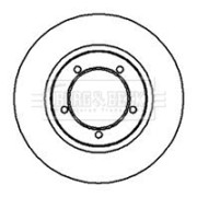 BBD4045 BORG & BECK brzdový kotúč BBD4045 BORG & BECK