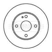 BBD4051 Brzdový kotouč BORG & BECK