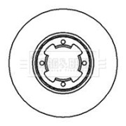 BBD4063 BORG & BECK brzdový kotúč BBD4063 BORG & BECK