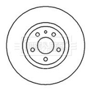 BBD4083 Brzdový kotouč BORG & BECK