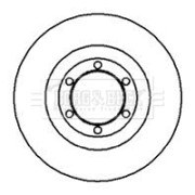 BBD4087 Brzdový kotouč BORG & BECK