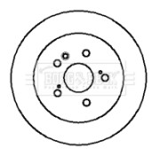 BBD4100 Brzdový kotouč BORG & BECK