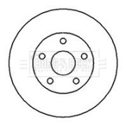BBD4118 Brzdový kotouč BORG & BECK