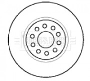 BBD4124 Brzdový kotouč BORG & BECK